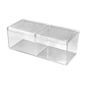 ORGANIZADOR ACRILICO DOBLE CON TAPA