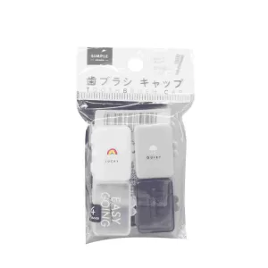 4 FUNDAS PARA CEPILLOS DE DIENTES