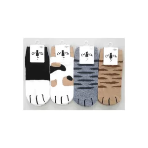 CALCETINES CON ESTAMPADO DE GATO PARA MUJER