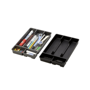 ORGANIZADOR NEGRO MULTIUSOS CON SEPARACIONES