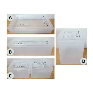 CAJAS TRANSPARENTES DE DISTINTOS TAMAÑOS