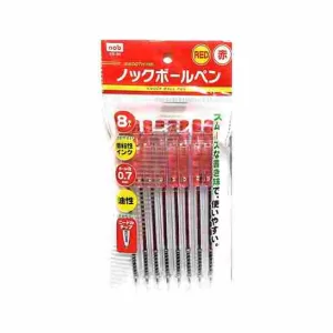 SET DE LAPICEROS ROJOS 8 PCS