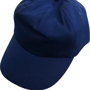 GORRA DE ALGODÓN, COLOR AZUL, CON CIERRE DE VELCRO AJUSTABLE