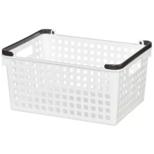 CESTA COLOR BLANCO Y ASAS NEGRAS