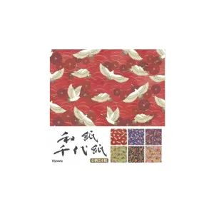 PAPEL ORIGAMI, DISEÑO COLORIDO CON FLORES