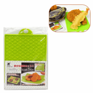 BANDEJA DE SILICONA QUE CORTA EL EXCESO DE ACEITE