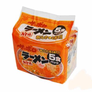 RAMEN DE SAPPORO - SABOR MISO, PACK DE 5 UNIDADES