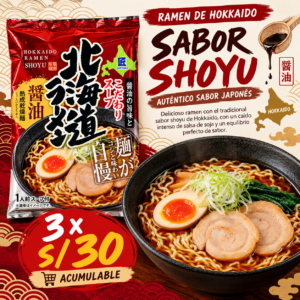 SAPPORO MENSHOU RAMEN DE HOKKAIDO - SABOR SHOYU