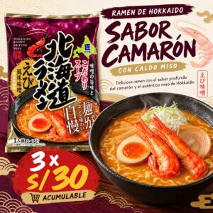 RAMEN DE HOKKAIDO - SABOR CAMARONES